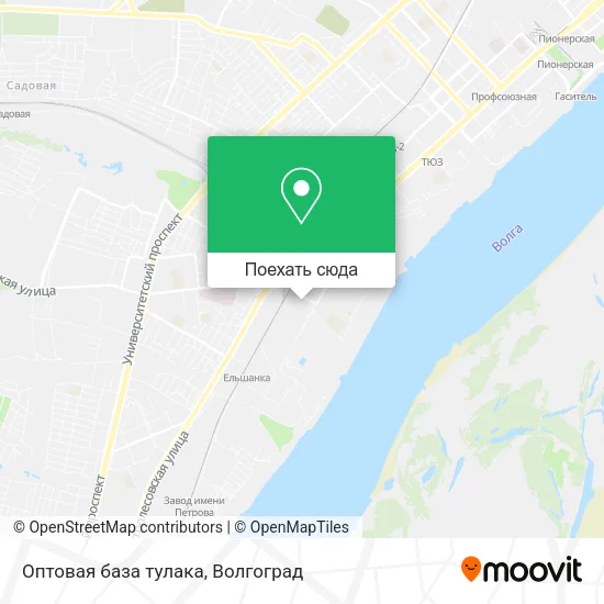 Карта Оптовая база тулака