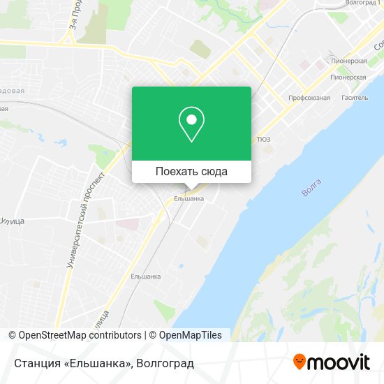 Карта Станция «Ельшанка»