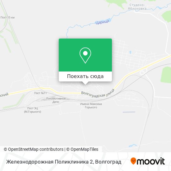 Карта Железнодорожная Поликлиника 2