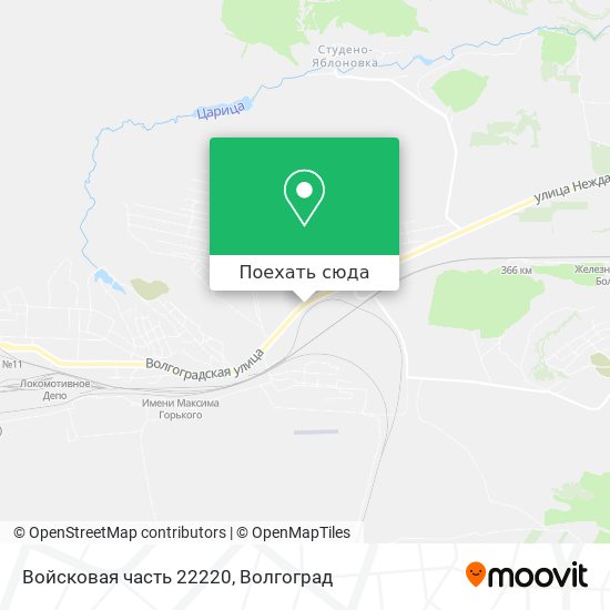Карта Войсковая часть 22220