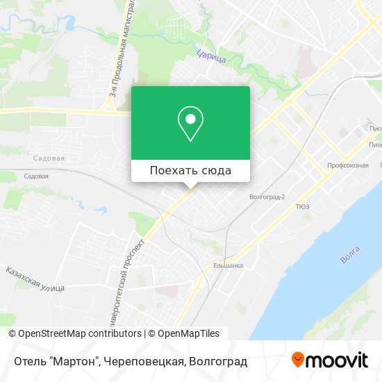 Карта Отель "Мартон", Череповецкая