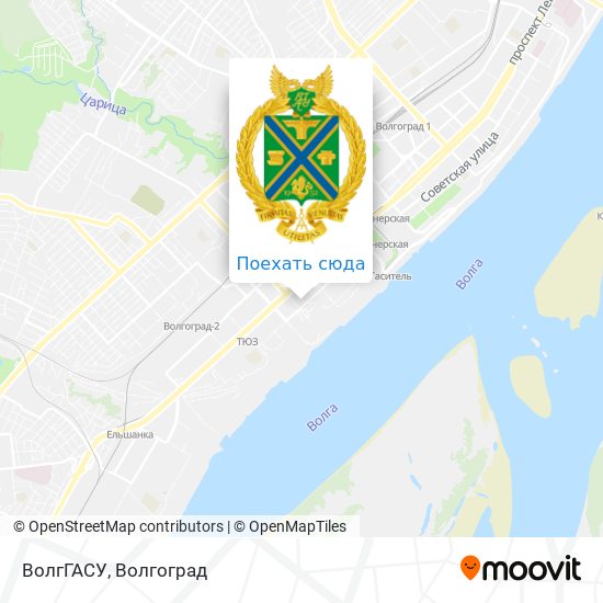 Карта ВолгГАСУ