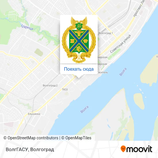 Карта ВолгГАСУ