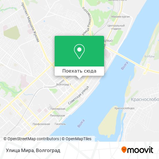 Карта Улица Мира