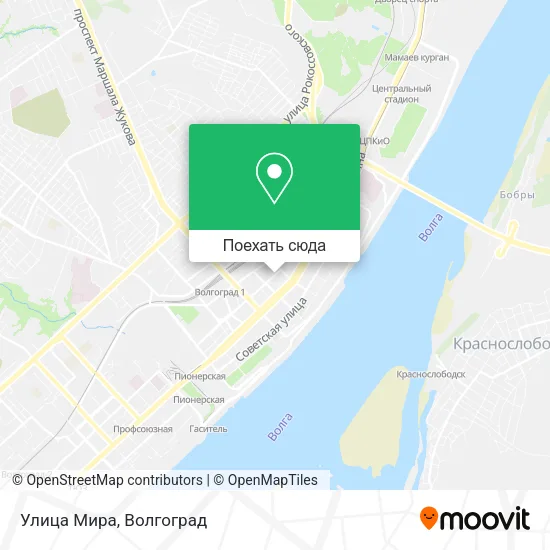 Карта Улица Мира