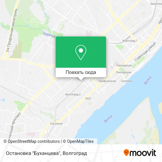 Карта Остановка "Буханцева"