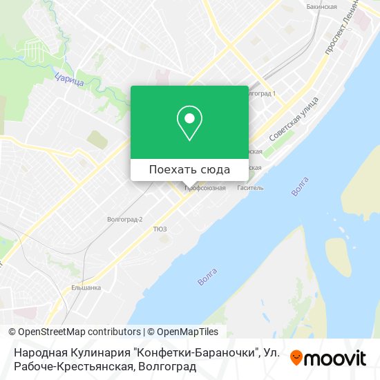 Карта Народная Кулинария "Конфетки-Бараночки", Ул. Рабоче-Крестьянская