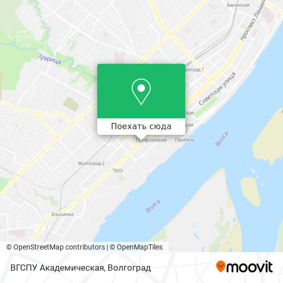 Карта ВГСПУ Академическая