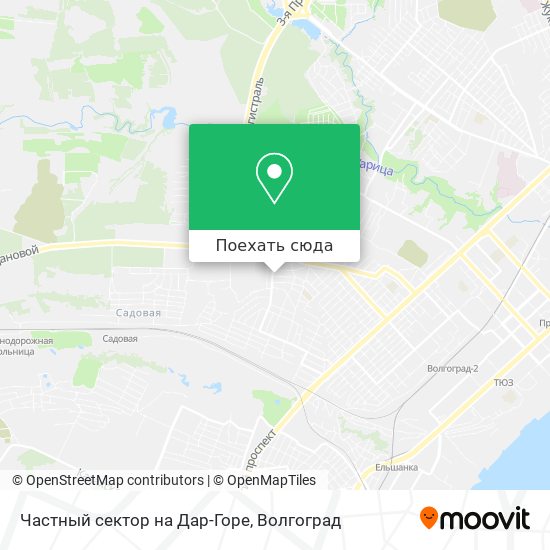 Карта Частный сектор на Дар-Горе