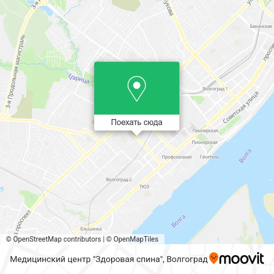 Карта Медицинский центр "Здоровая спина"