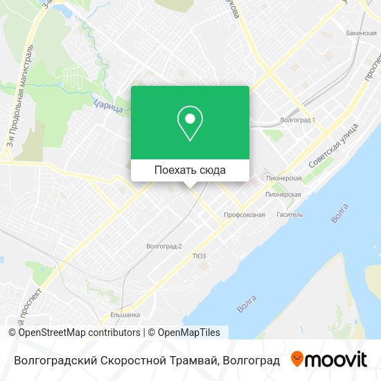Карта Волгоградский Скоростной Трамвай
