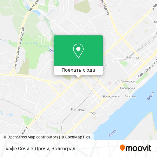 Карта кафе Сочи в Дрочи