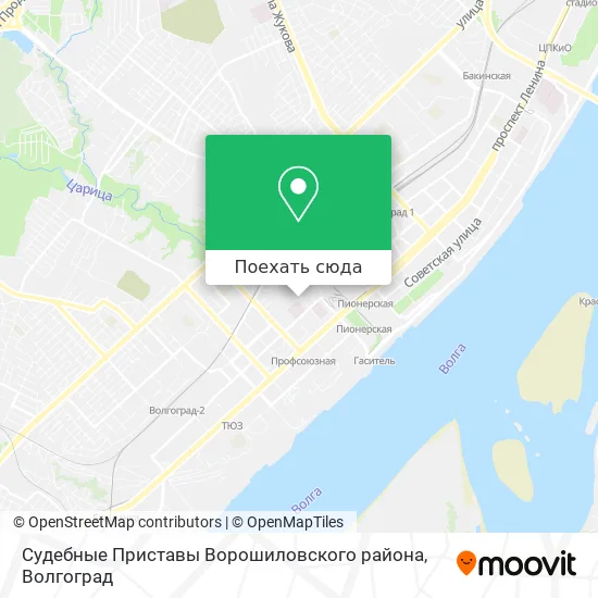 Карта Судебные Приставы Ворошиловского района