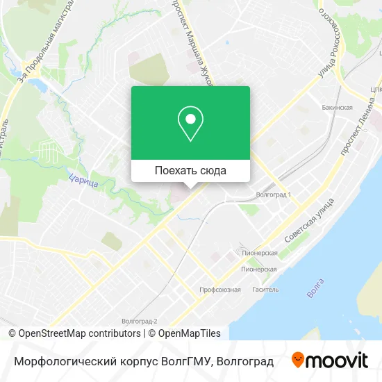 Карта Морфологический корпус ВолгГМУ