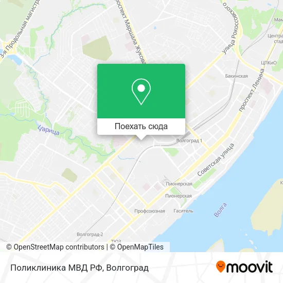 Карта Поликлиника МВД РФ