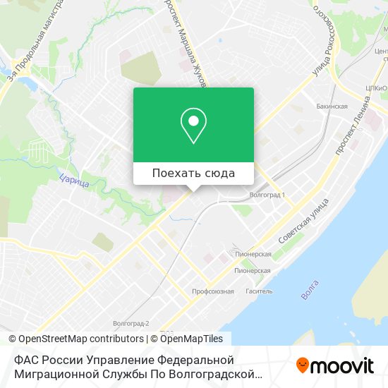 Карта ФАС России Управление Федеральной Миграционной Службы По Волгоградской Области