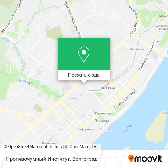 Карта Противочумный Институт