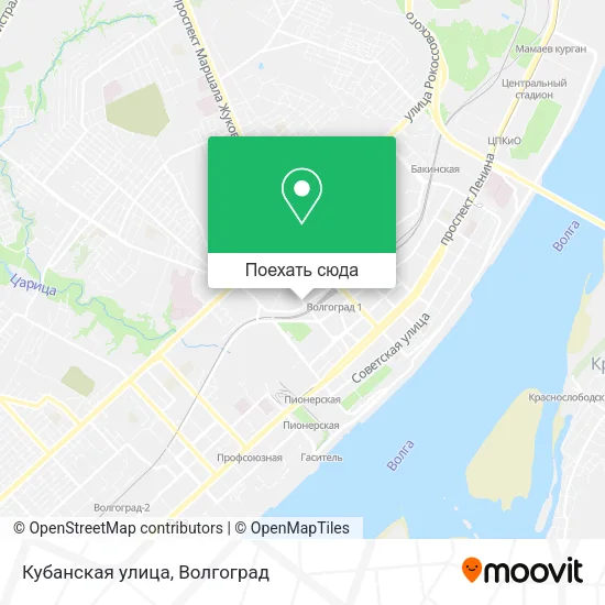 Карта Кубанская улица