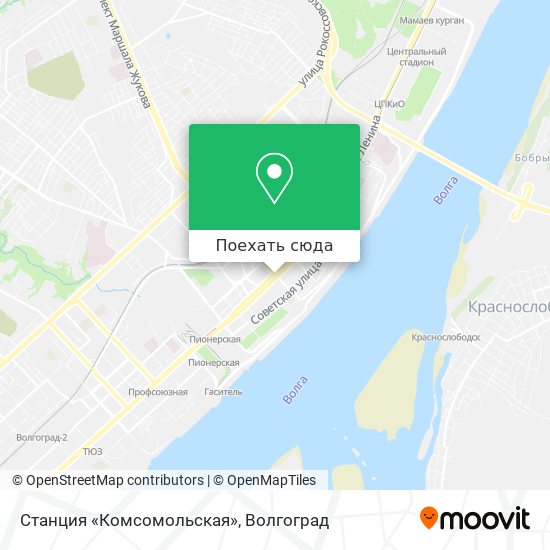 Карта Станция «Комсомольская»