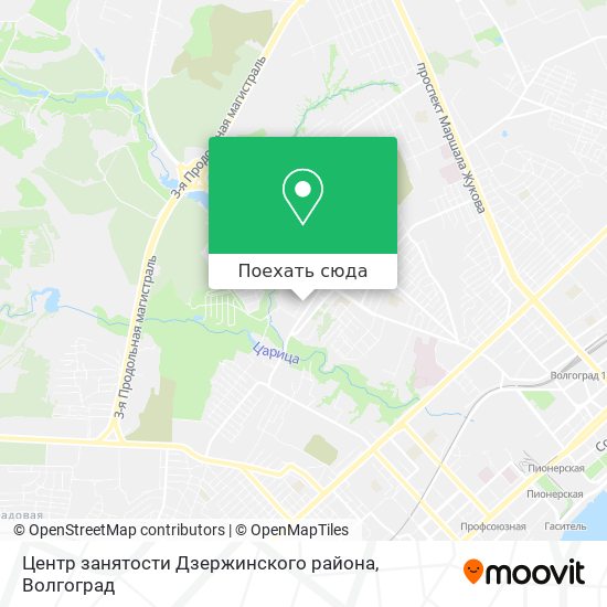 Карта Центр занятости Дзержинского района