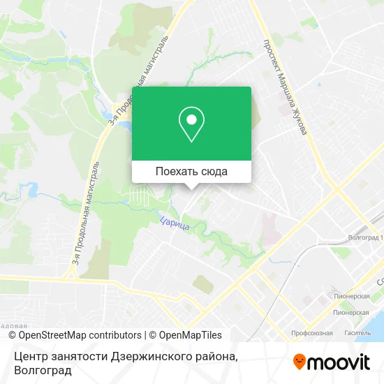 Карта Центр занятости Дзержинского района