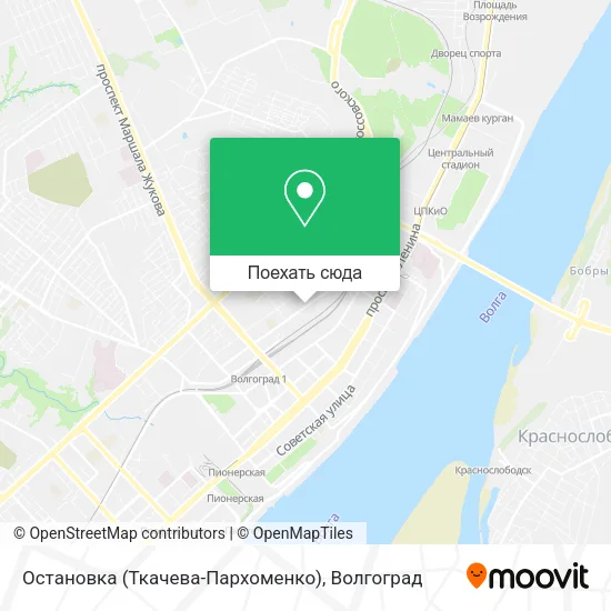 Карта Остановка (Ткачева-Пархоменко)