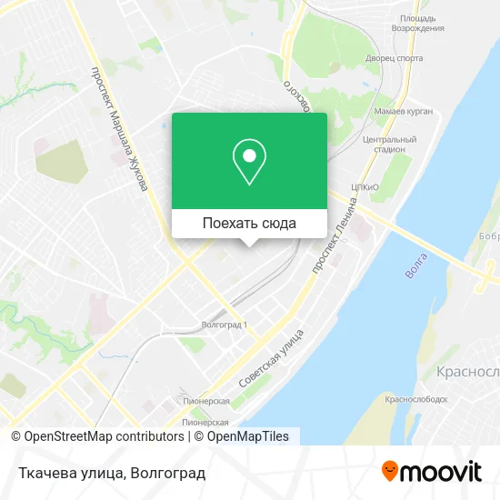 Карта Ткачева улица