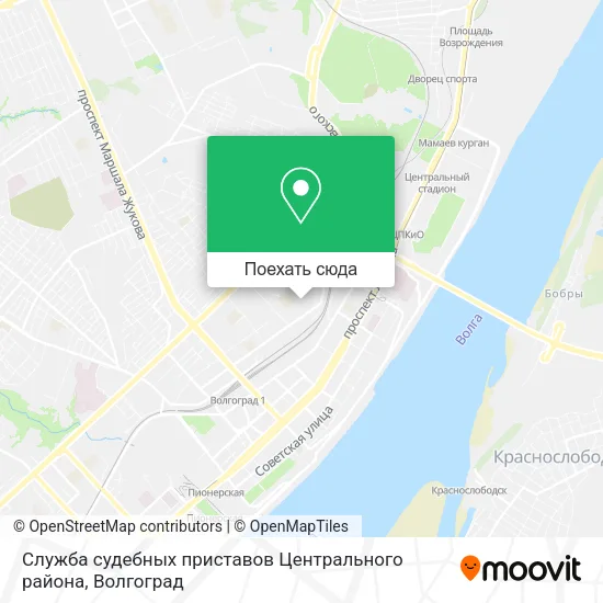 Карта Служба судебных приставов Центрального района