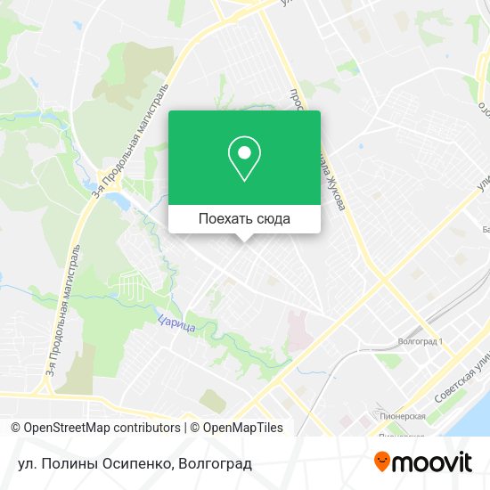 Карта ул. Полины Осипенко