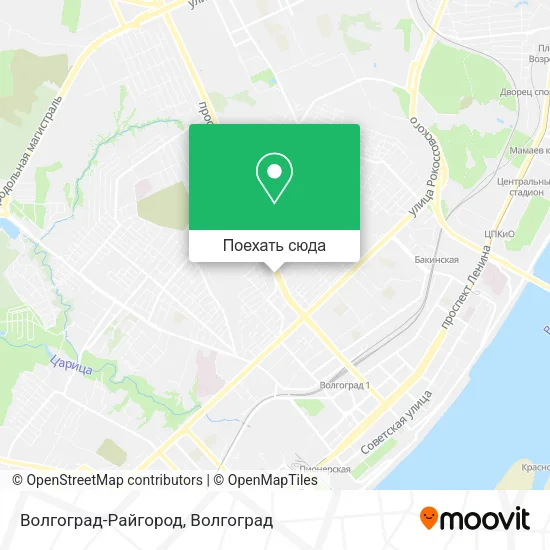 Карта Волгоград-Райгород