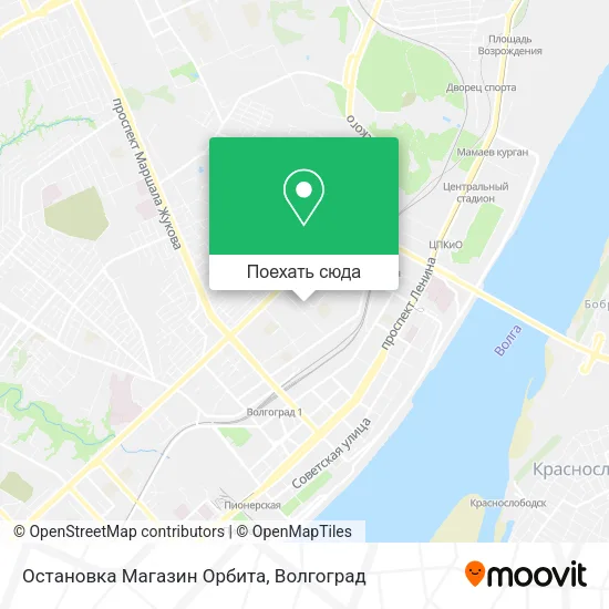 Карта Остановка Магазин Орбита