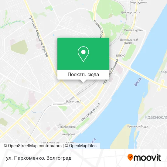 Карта ул. Пархоменко