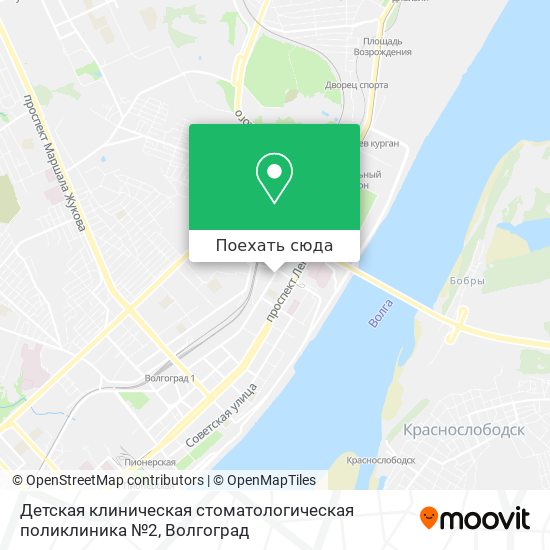 Карта Детская клиническая стоматологическая поликлиника №2