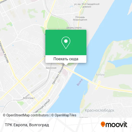 Карта ТРК Европа