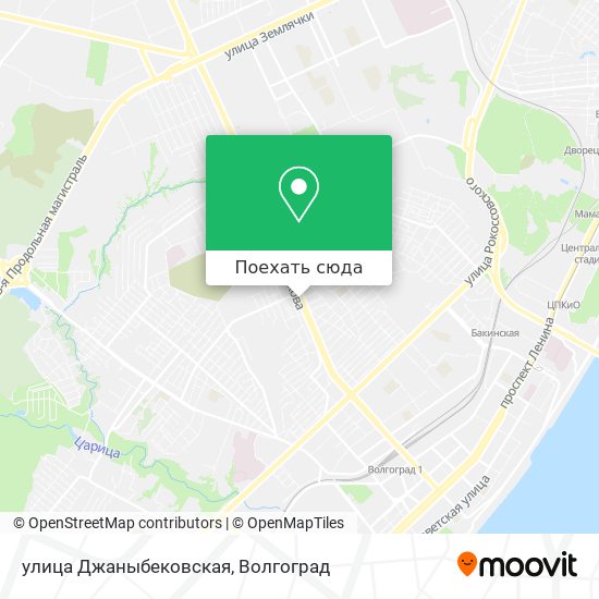 Карта улица Джаныбековская