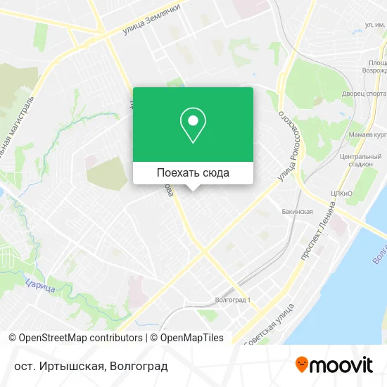 Карта ост. Иртышская