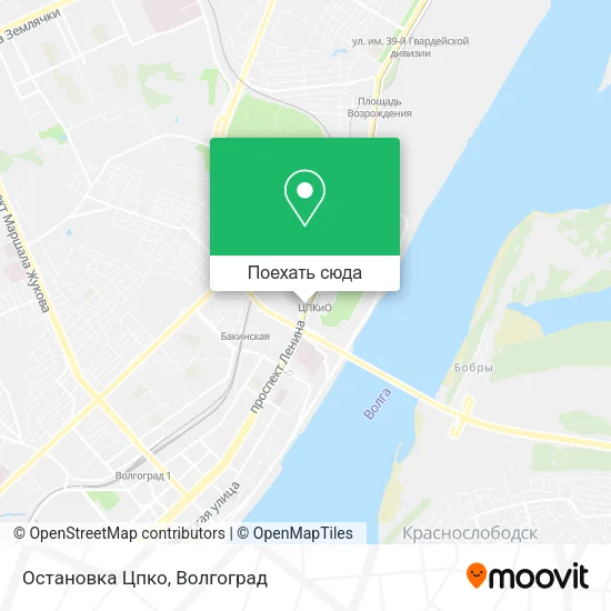 Карта Остановка Цпко