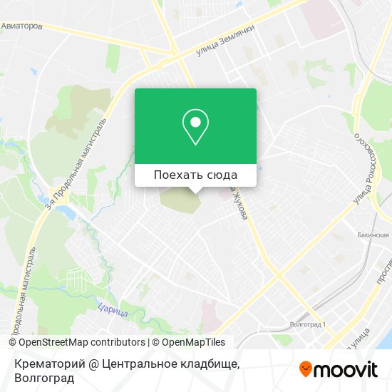 Карта Крематорий @ Центральное кладбище