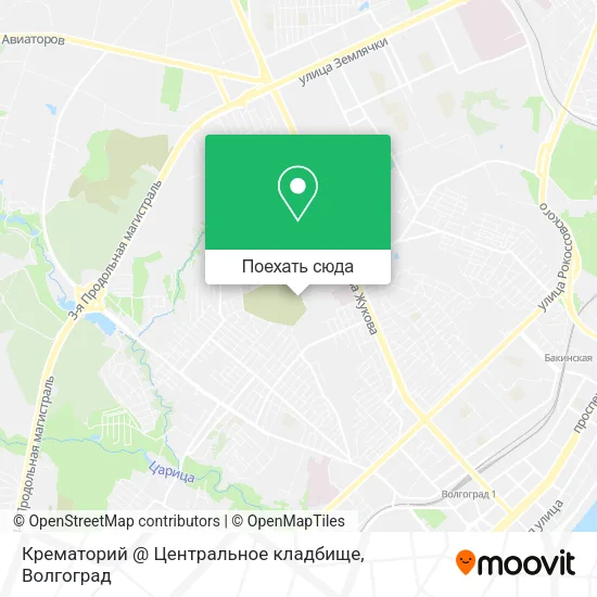 Карта Крематорий @ Центральное кладбище
