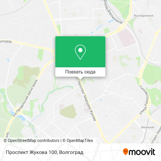 Карта Проспект Жукова 100