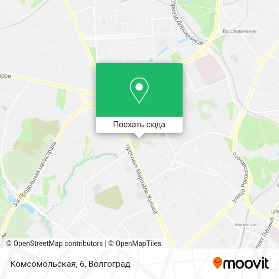Карта Комсомольская, 6