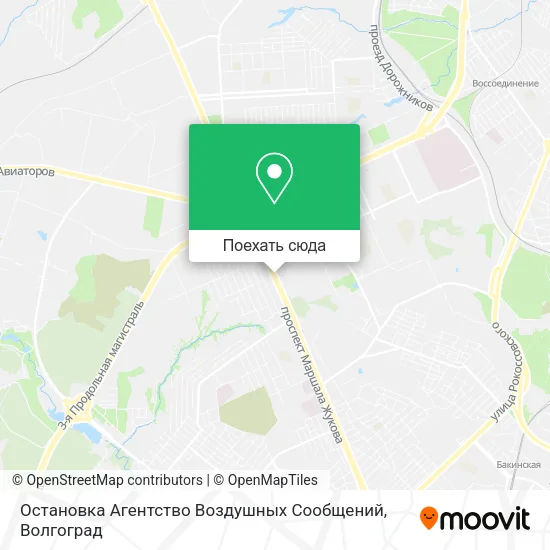Карта Остановка Агентство Воздушных Сообщений