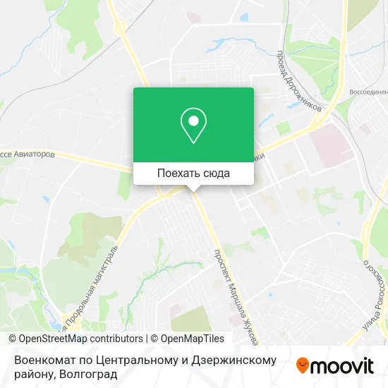 Карта Военкомат по Центральному и Дзержинскому району