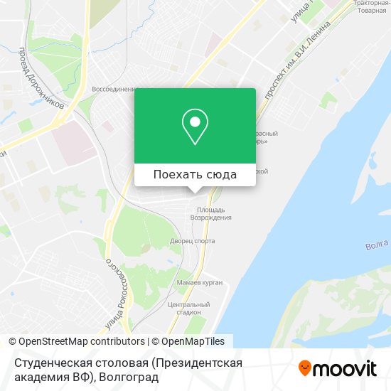 Карта Студенческая столовая (Президентская академия ВФ)