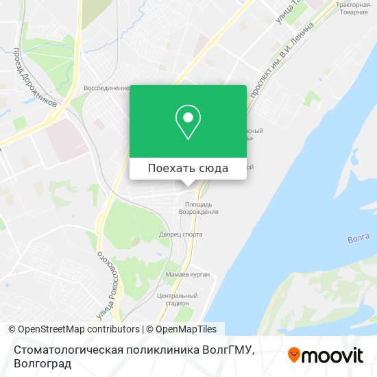 Карта Стоматологическая поликлиника ВолгГМУ