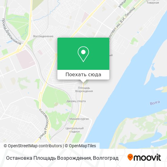 Карта Остановка Площадь Возрождения