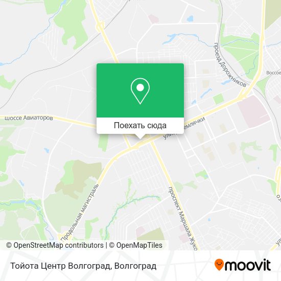 Карта Тойота Центр Волгоград