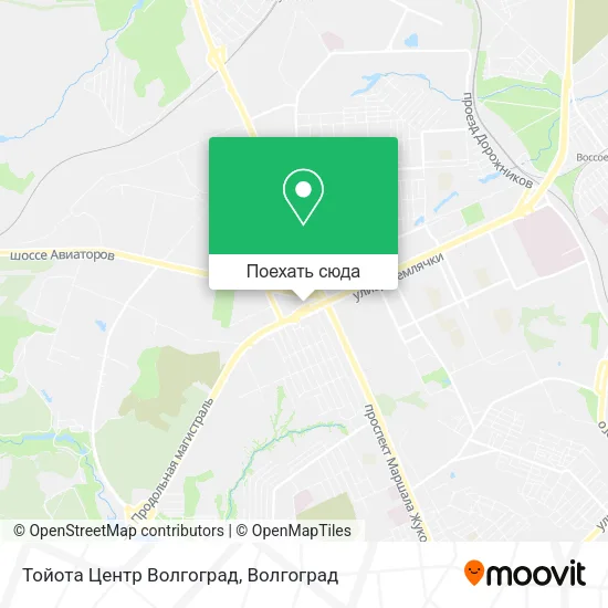 Карта Тойота Центр Волгоград