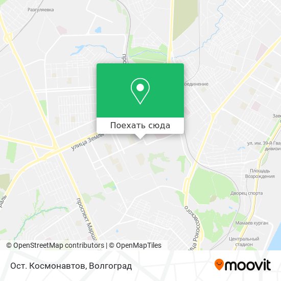 Карта Ост. Космонавтов