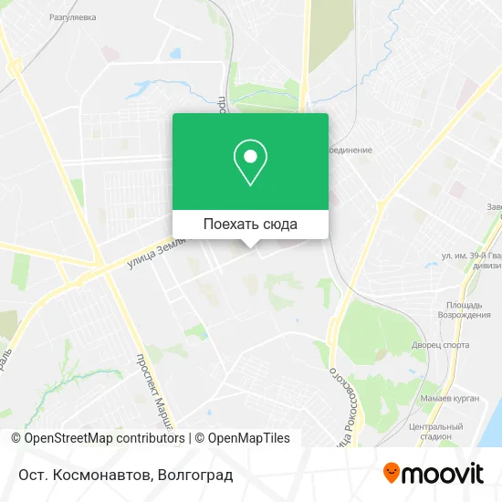 Карта Ост. Космонавтов